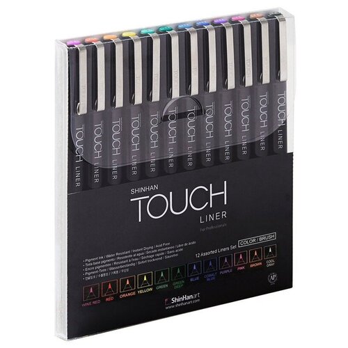 фото Набор touch liner brush 12 шт (цветные) sh-4305012