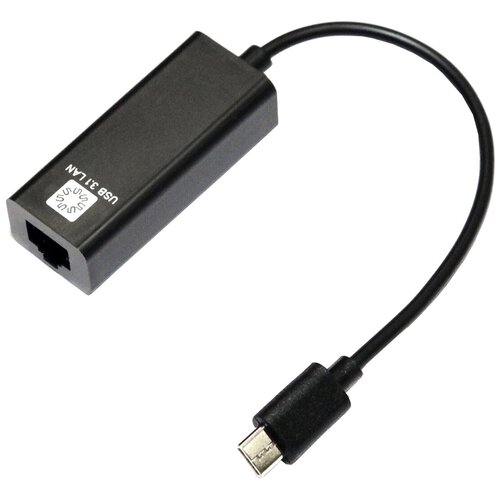 Сетевой адаптер 5bites UA3C-45-08BK, черный 5bites ua3c 45 07bk кабель адаптер usb3 1 rj45 1g black