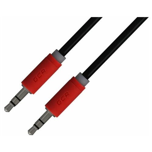 GCR mini jack 3.5 mm - mini jack 3.5 mm (GCR-AVC11), 1 м, черный/красный