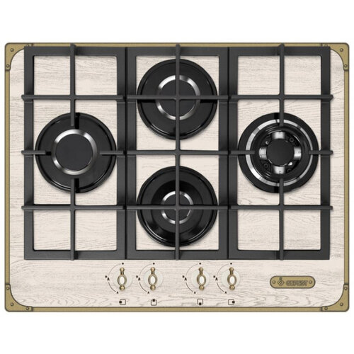 Газовая варочная панель GEFEST ПВГ 2231-01 Р37 с рамкой цвет панели кремовый цвет рамки золотистый 2394900₽