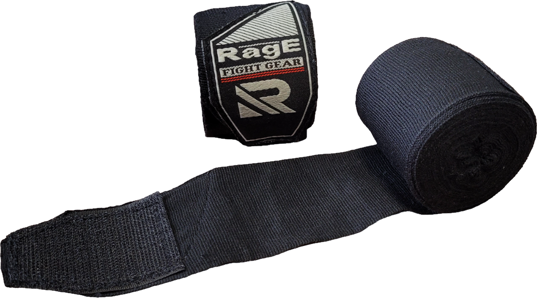 Бинт боксерский Rage fight gear эластичный 5 метра черный