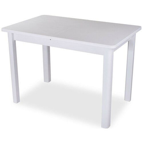 фото Стол кухонный домотека румба пр-2 км 04, раскладной, дхш: 140 х 85 см, длина в разложенном виде: 190 см, 04/бл белый 04 бл белый