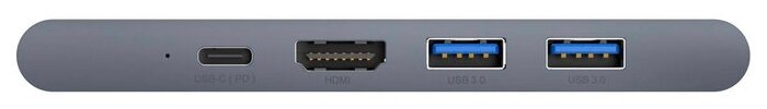 USB-концентратор Baseus Thunderbolt C+ Pro (CAHUB-L0G), разъемов: 5, серый