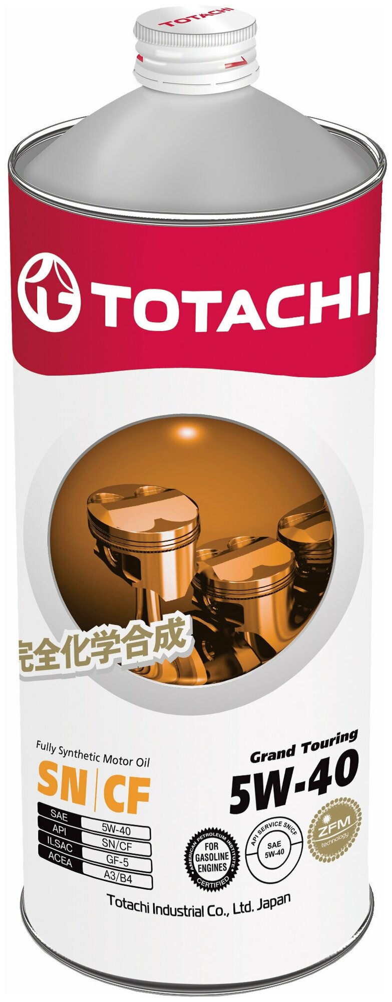 Масло моторное TOTACHI GRAND TOURING 5W40 синтетика 1 л 11901