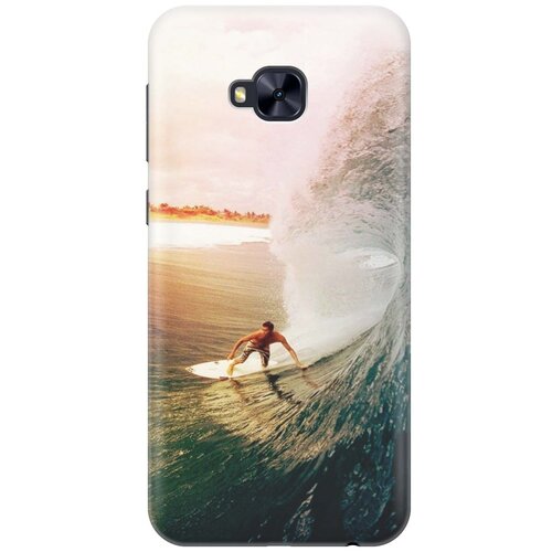 фото Cиликоновый чехол на asus zenfone 4 selfie pro (zd552kl) / асус зенфон 4 селфи про с принтом "серфер" gosso