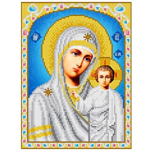 фото Набор вышивки бисером «казанская богородица», 18,5x24,5 см, каролинка