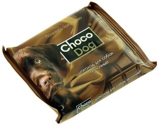 [71483] choco dog 85гр. плитка,молочный шоколад,полезное лакомство д/собак. 1/10