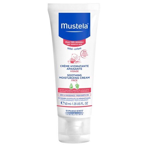 Mustela Увлажняющий крем для чувствительной кожи лица Soothing Moisturizing Cream 40 мл