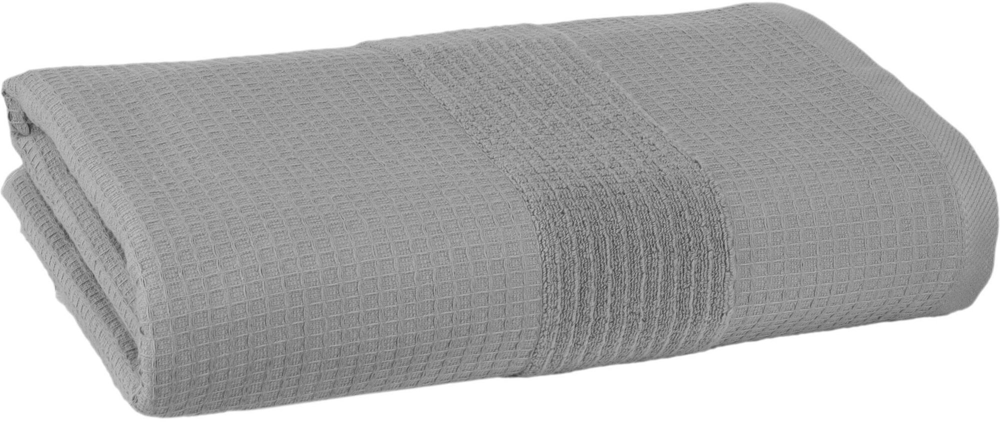 Полотенце LINENS WAFFLE/махровое/50х90/500 г/м2 GREY, серый - фотография № 1