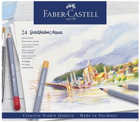 Faber-Castell Акварельные карандаши Goldfaber Aqua, 24 цвета (114624)