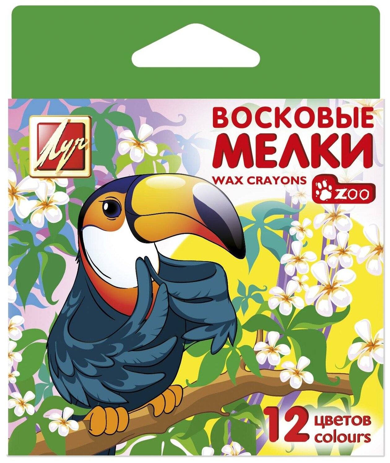 Карандаши цветные Луч восковые 12 цв. - фото №3