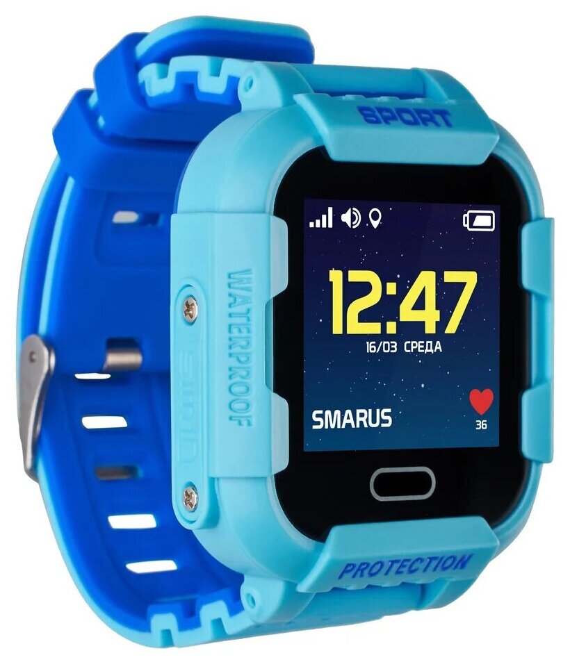 GPS часы SMARUS kids K6 синие