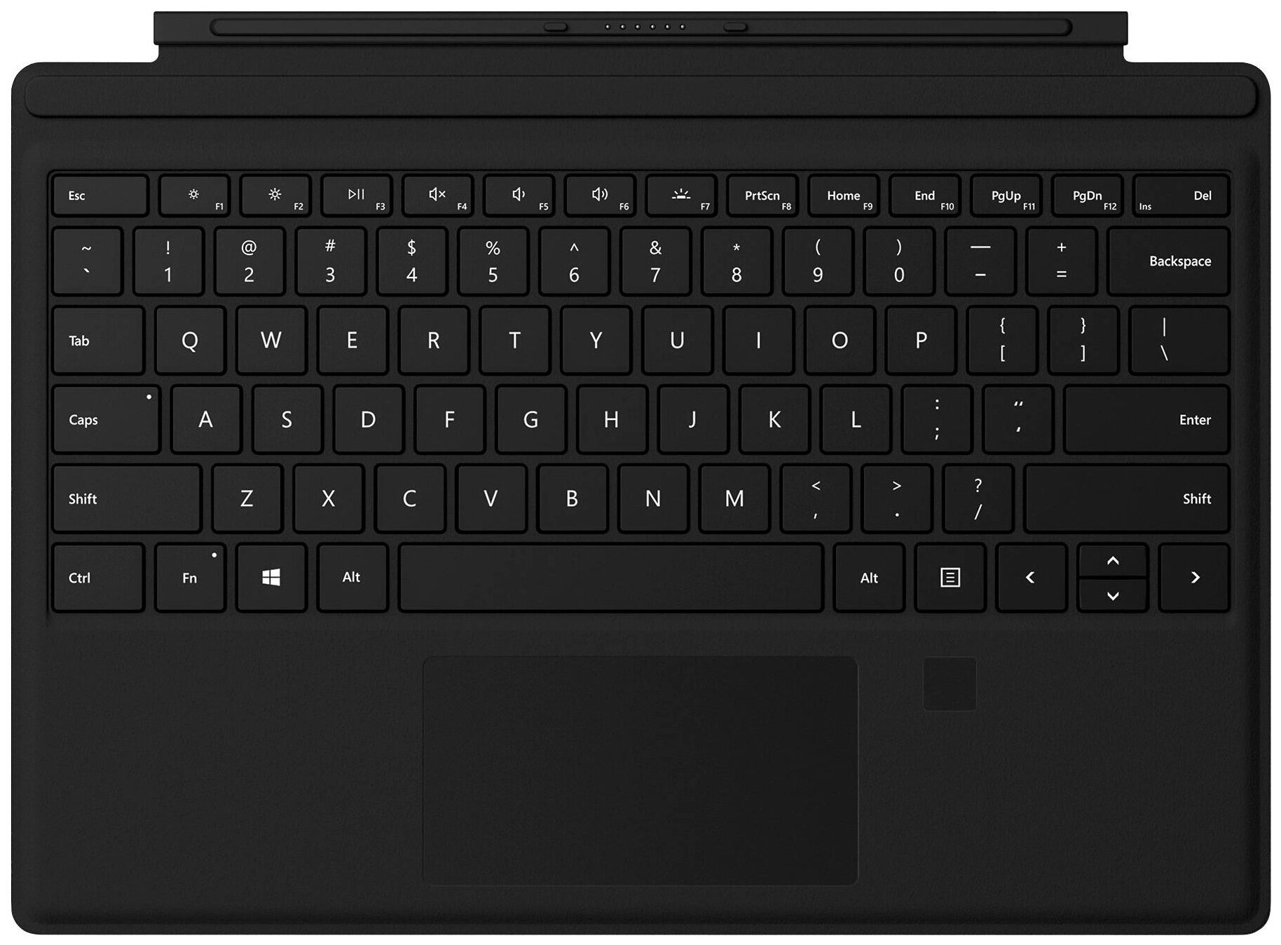 Клавиатура Microsoft Surface Pro Type Cover with Fingerprint ID (Black) RUS