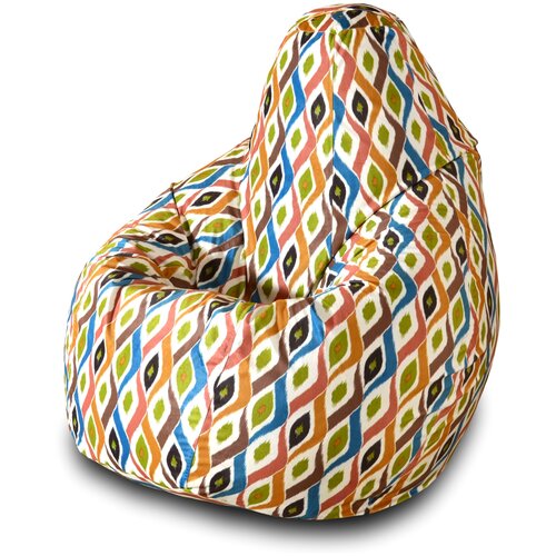 фото Пазитифчик кресло-груша марракеш 02 оранжевый велюр