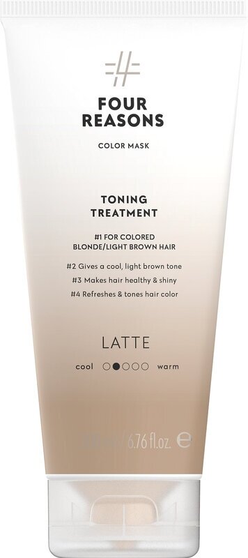 Тонирующая маска для поддержания цвета окрашенных волос Four Reasons Color Mask Toning Treatment Latte Латте