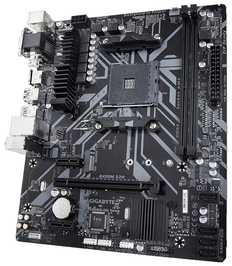 Материнская плата GigaByte B450M S2H
