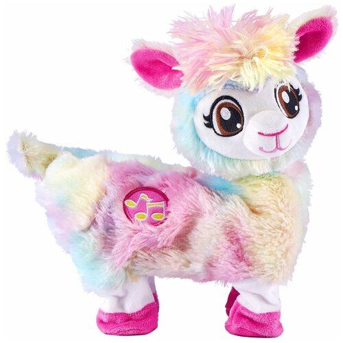 фото Интерактивная мягкая игрушка zuru pets alive танцующая лама, разноцветный