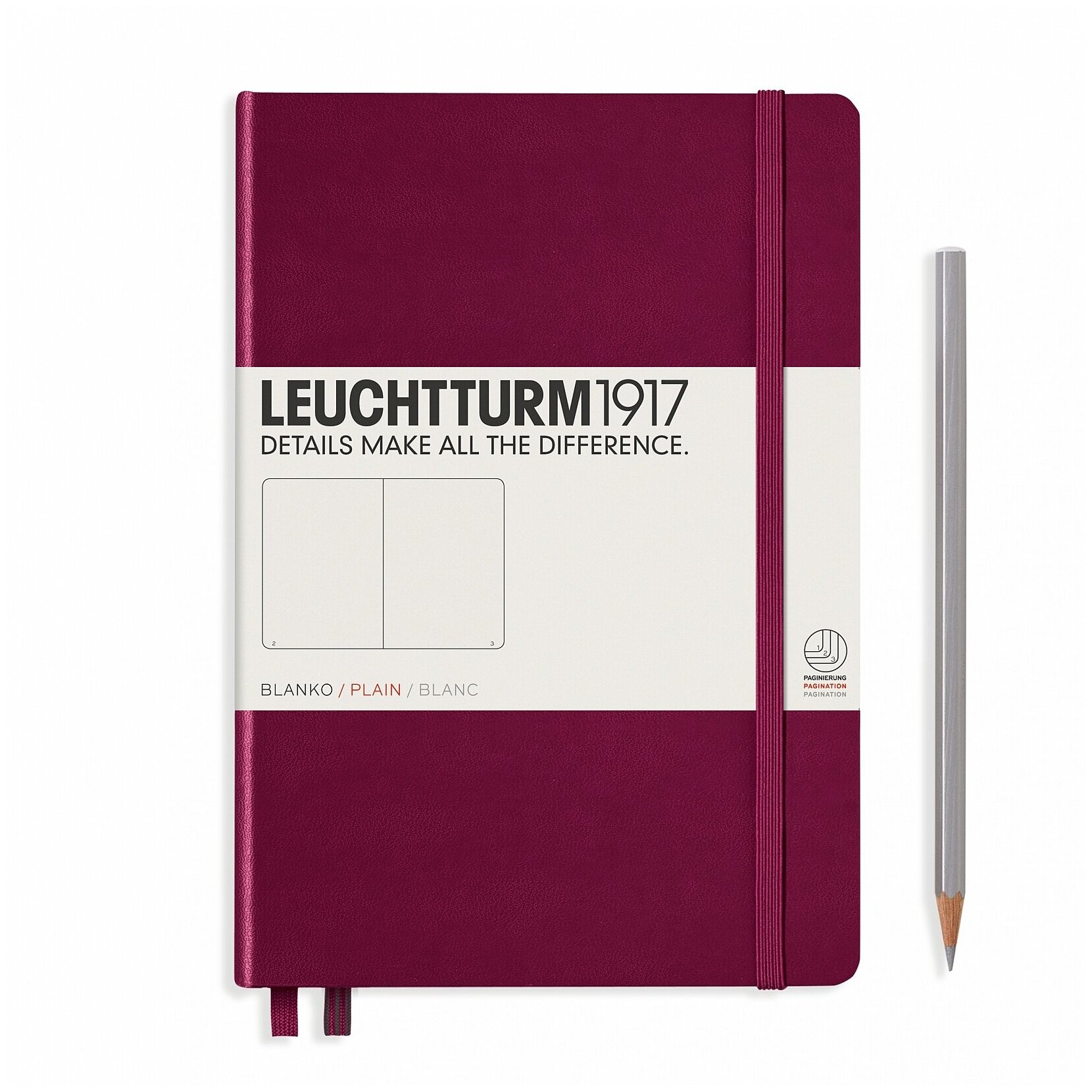 Записная книжка Leuchtturm A5 (нелинованная), винная