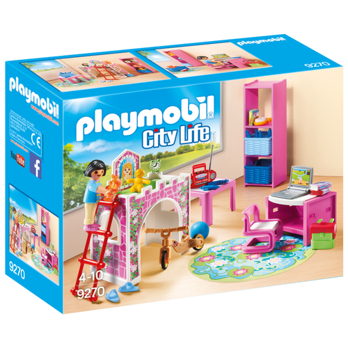 фото Набор с элементами конструктора playmobil city life 9270 детская комната