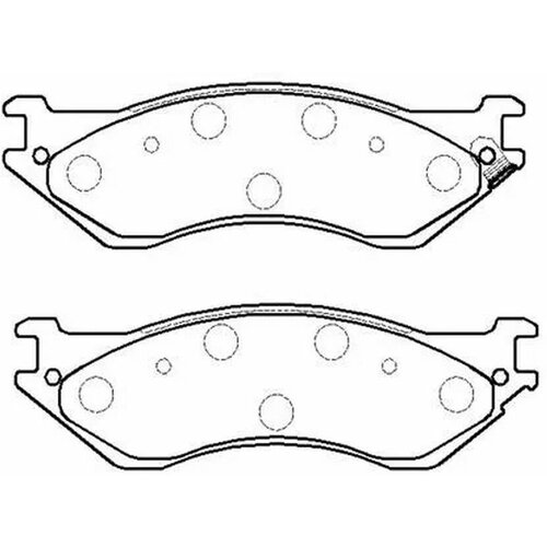Колодки тормозные дисковые передние Форд HP5104