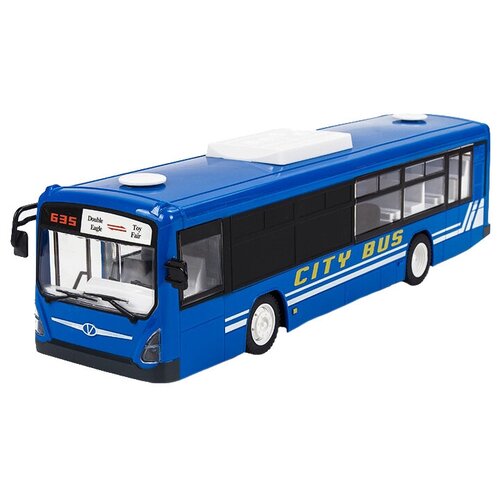 Double Eagle City Bus E635-003, 1:20, 44 см, синий радиоуправляемый автобус double eagles 1 20 2 4g e635 003 double eagle e635 003 blue