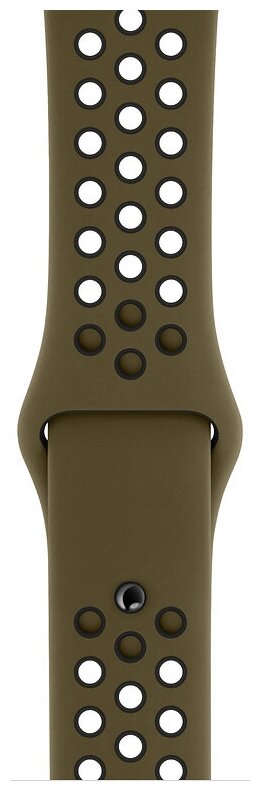 Ремешок силиконовый Olive Flak/Black Nike Sport Band (Зелёная оливка/Чёрный) Apple Watch 40mm (38mm; 41mm) MTMV2ZM/A