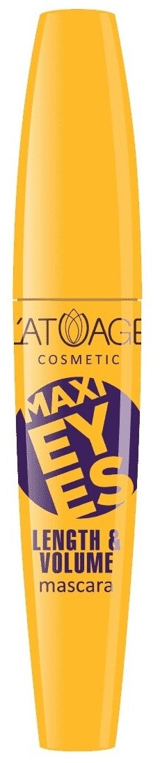 L'atuage Тушь для ресниц "MAXI EYES" удлиняющая и объёмная (L'atuage)