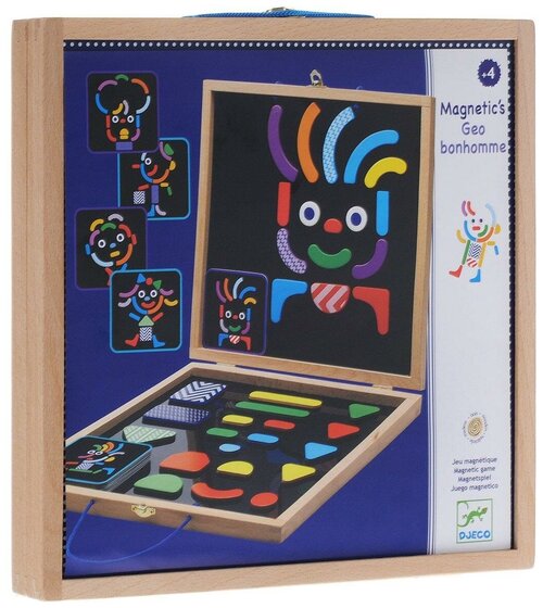 Развивающая игрушка DJECO Магнитная мозаика Гео человечки (03136)