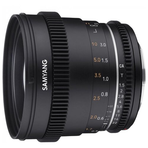 Объектив Samyang 50mm T1.5 VDSLR MK2 Canon EF, черный