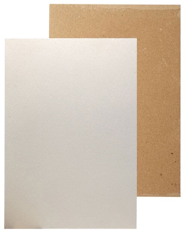 Белый картон грунтованный Подольск-арт-центр для масляной живописи 50х70 см, толщина 0,9 мм, масляный грунт, односторонний