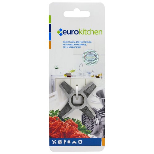 фото Нож двусторонний для мясорубки eurokitchen kng-13 euro kitchen