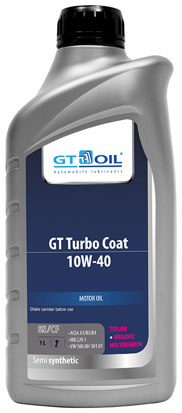 Масло моторное 10w40 gt oil 1л полусинтетика gt turbo coat