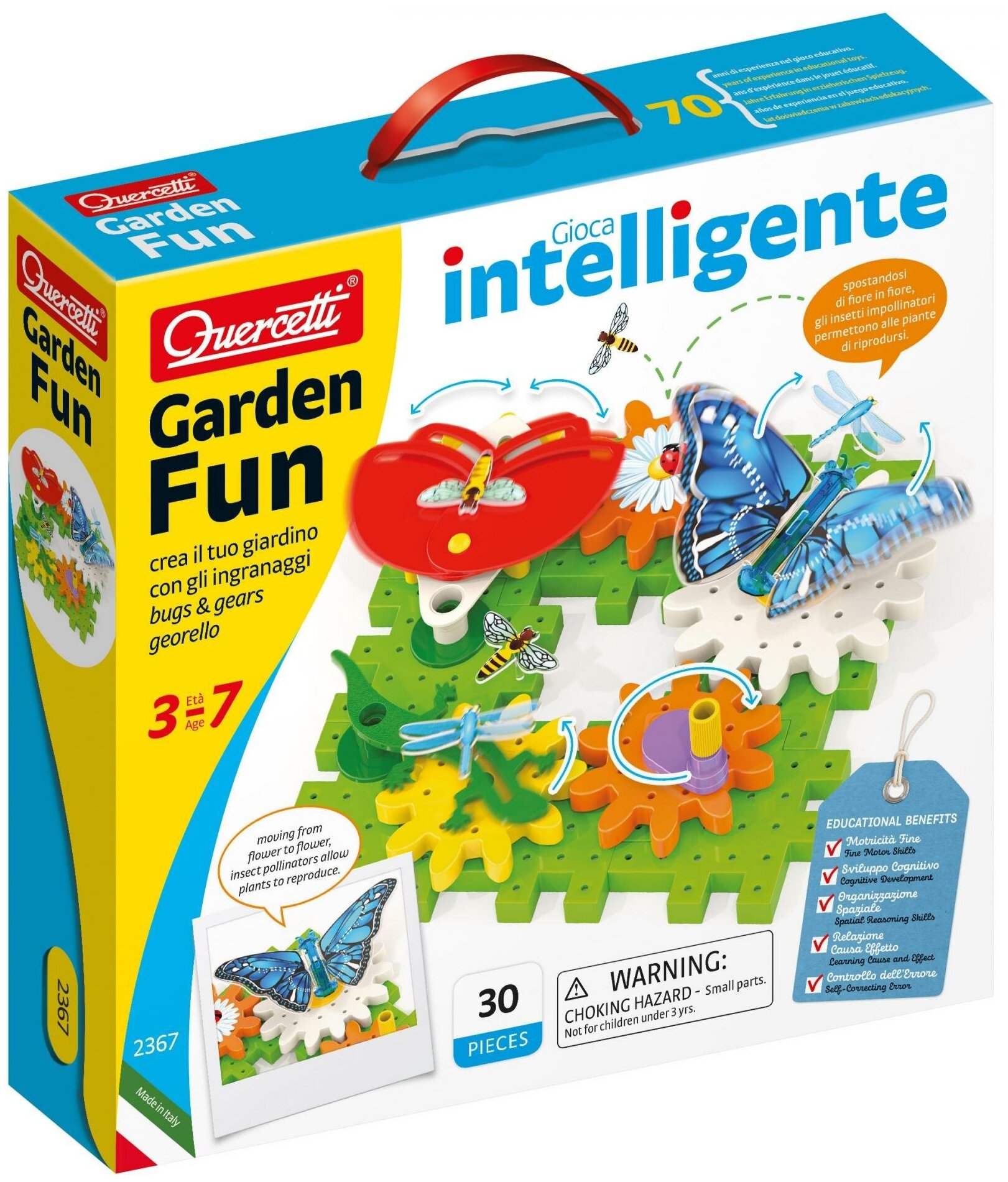 Конструктор Quercetti Georello 2367 Garden Fun, 30 дет.