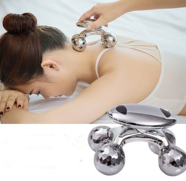 Массажер для лица и тела 4D Massager /XC-118/MS-089/для подтяжки овала лица/от морщин/от целлюлита/серебристый - фотография № 5