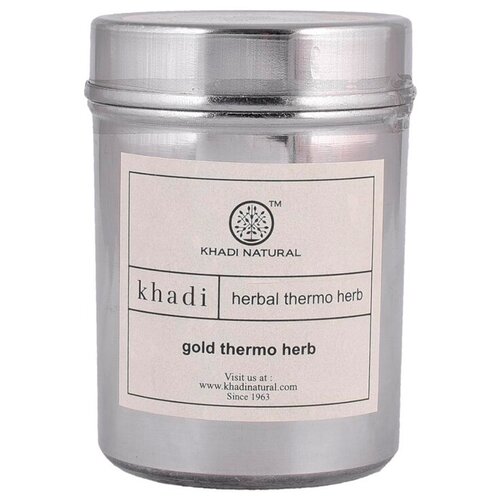 Khadi Natural очищающий убтан для лица Gold Thermo Herb, 100 г, 100 мл