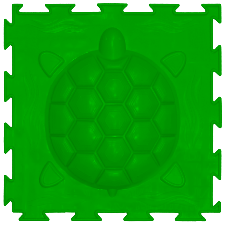 Модульный коврик Ортодон "Черепашка" жёсткая (зелёная)