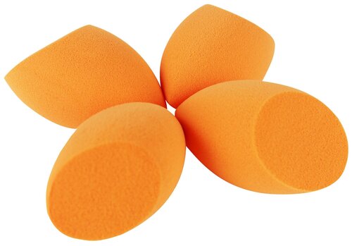 Real Techniques Набор спонжей 4 Miracle Complexion Sponges, 4 шт. оранжевый