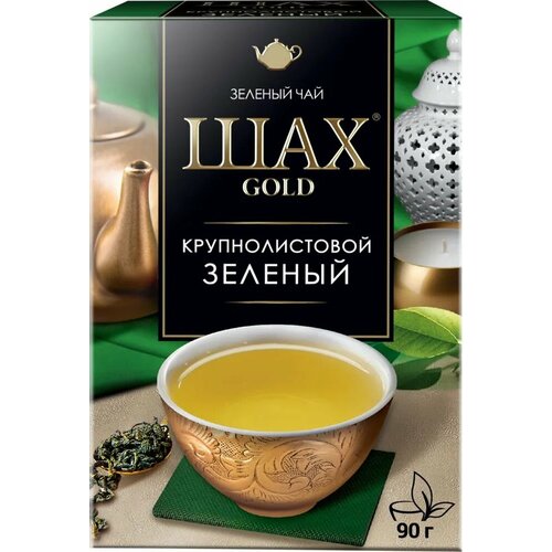 Чай Зеленый листовой 90 г Шах Gold, 1 шт