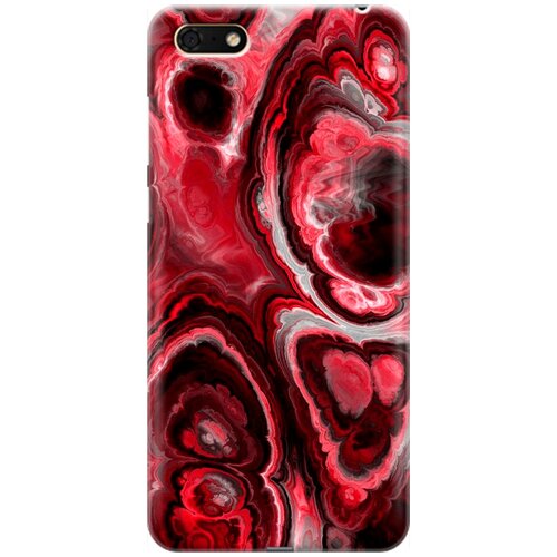 фото Ультратонкий силиконовый чехол-накладка для huawei y5 prime (2018) / y5 (2018) / honor 7a / 7s с принтом "гранатовые краски" gosso