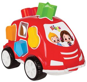 Машинка с геометрическими фигурами и Нилоя Pilsan Shape Sorter Car (03-186) (Красный)