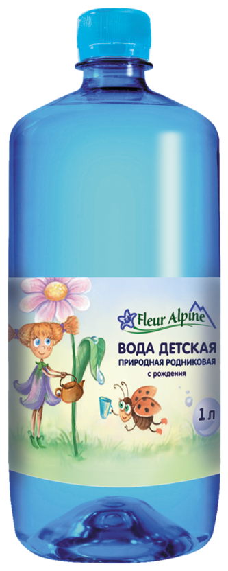 Детская вода Fleur Alpine / Флёр Альпин, с рождения ПЭТ 1 л (6 штук)