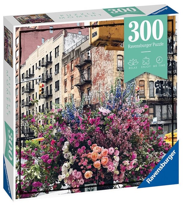 Ravensburger. Пазл карт. 300 "Цветы в Нью-Йорке"