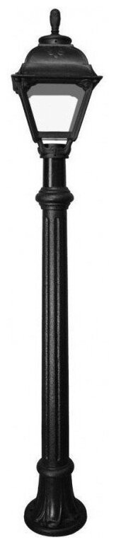Садовый светильник-столбик Fumagalli Aloe.R/Cefa U23.163.000.AXF1R, Черный и Прозрачный