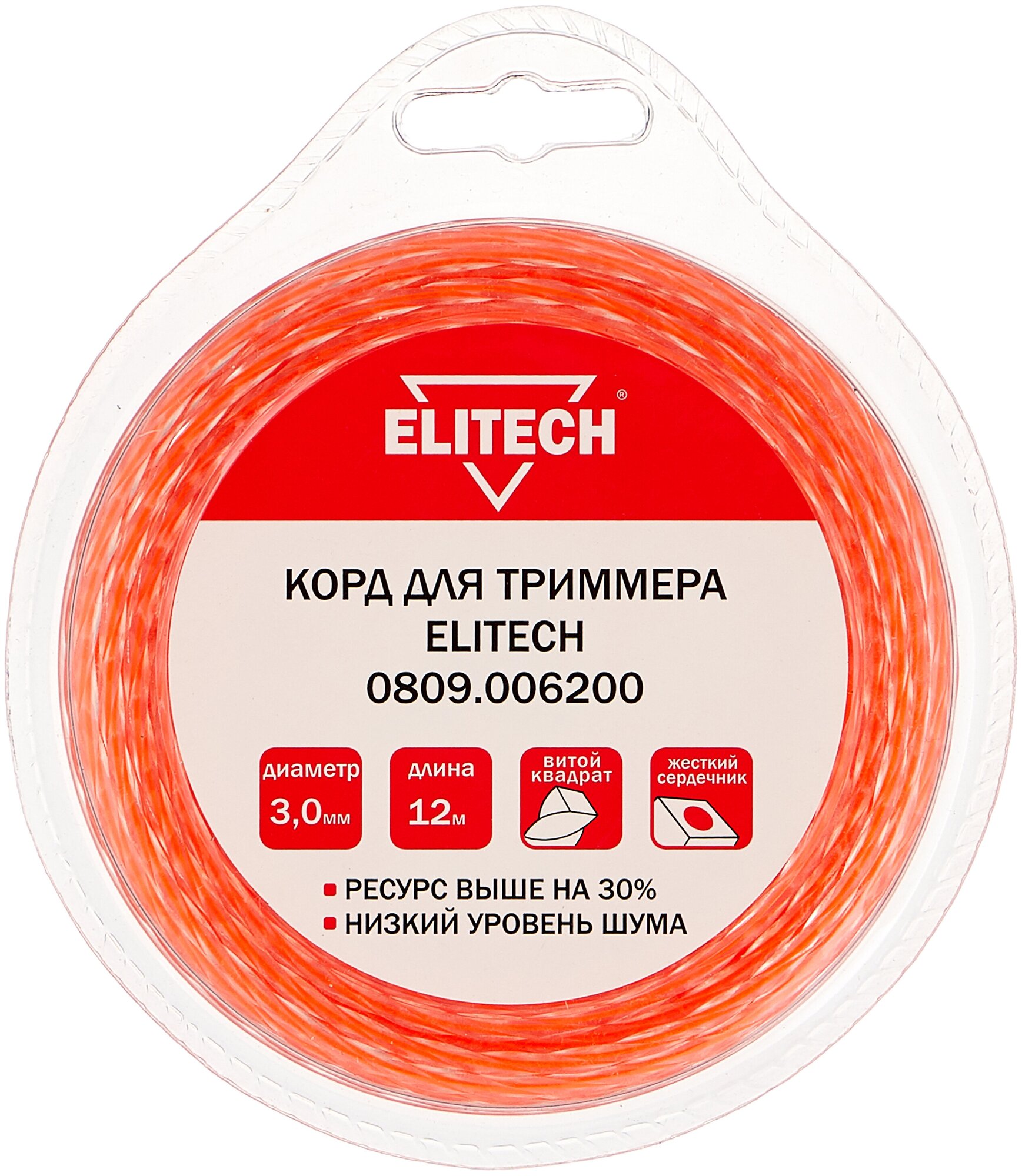 Леска Elitech 0809.006200 (3 мм, 12 метров)