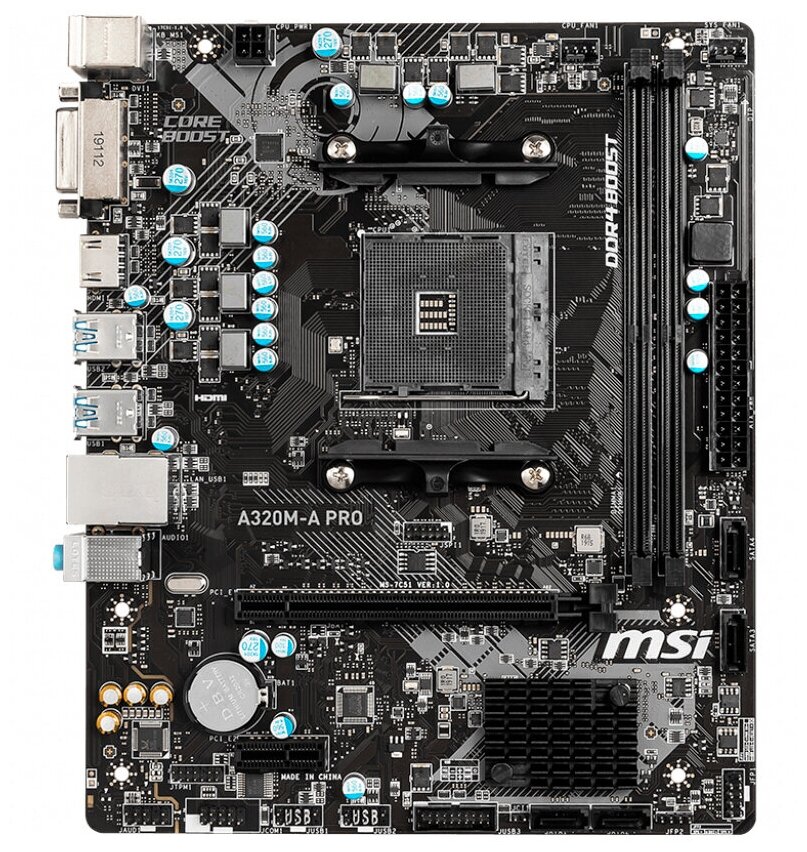 Материнская плата MSI A320m-a PRO (am4, microATX) A320m-a PRO .