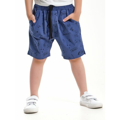 фото Шорты mini maxi, размер 104, синий, серый