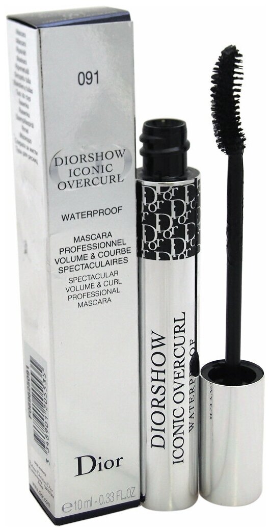 Dior Тушь для ресниц Diorshow Iconic Overcurl Waterproof, черный