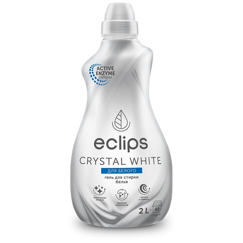 Гель для стирки Eclips Эклипс Crystal White для белого 1л