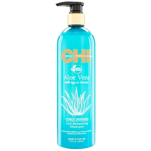 CHI Шампунь для вьющихся волос Aloe Vera with Agave Nectar, 739 мл.