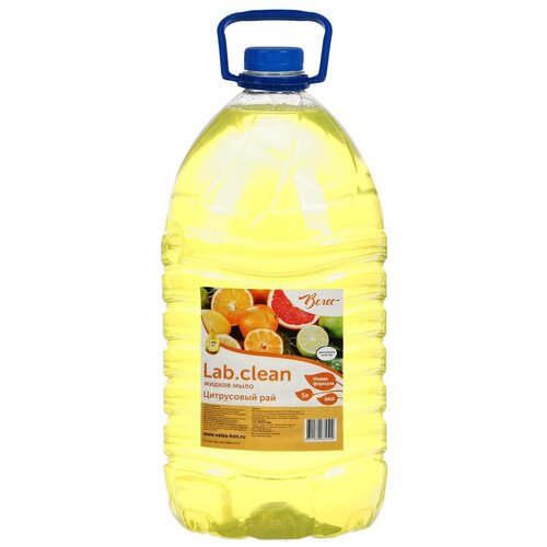 Жидкое мыло нежно-желтое Цитрусовый рай, 5 л